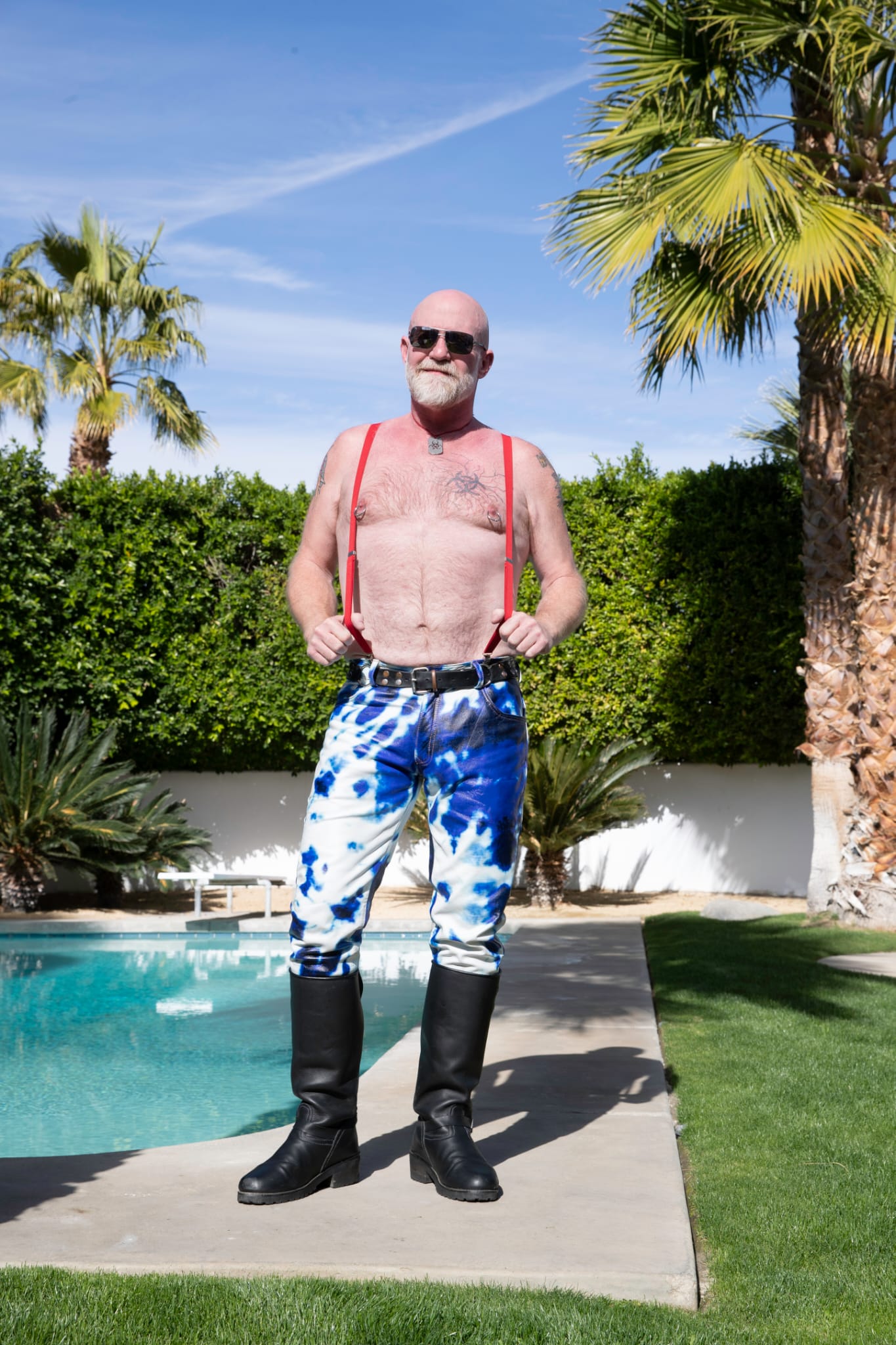 Bleacher Colored Leather Pants