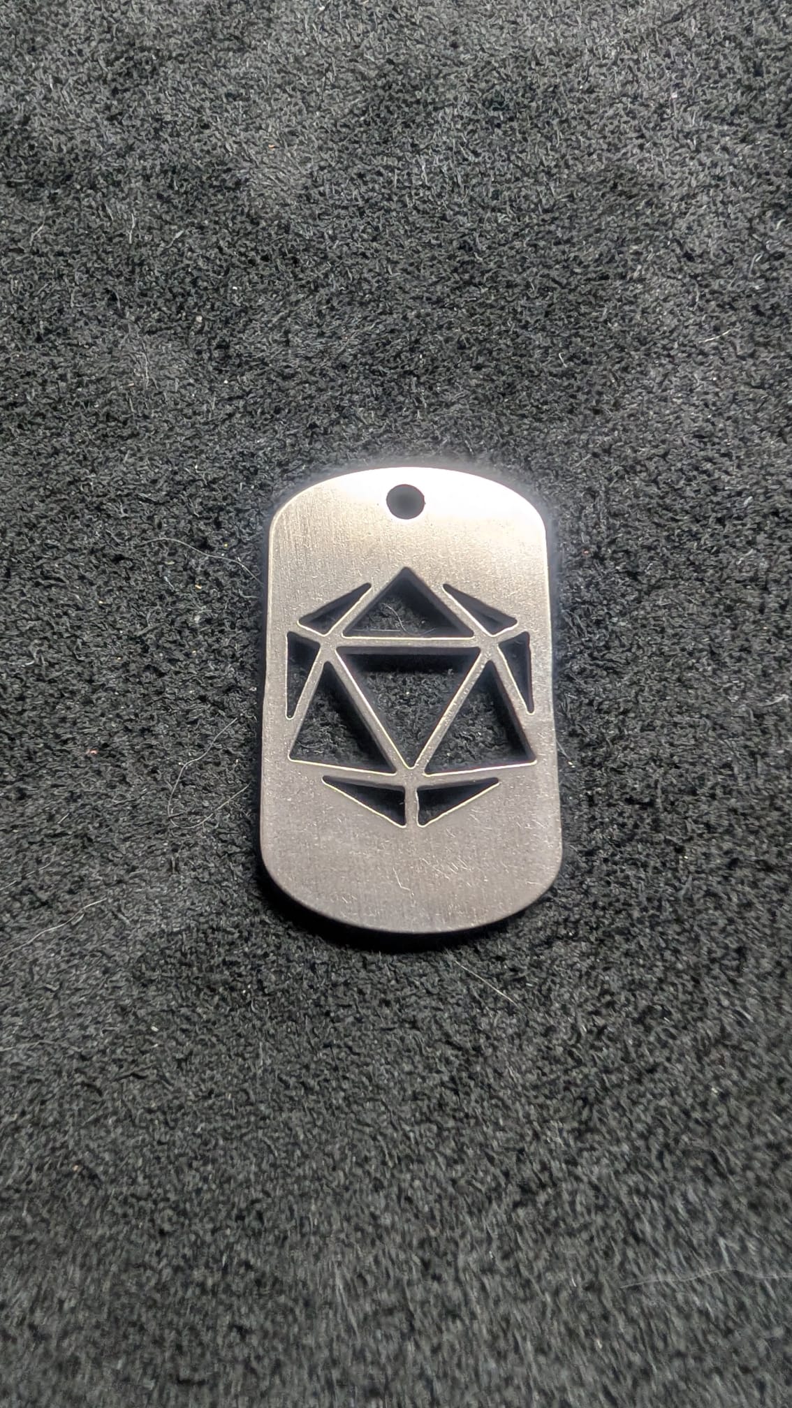 d20 Dice Dog Tag