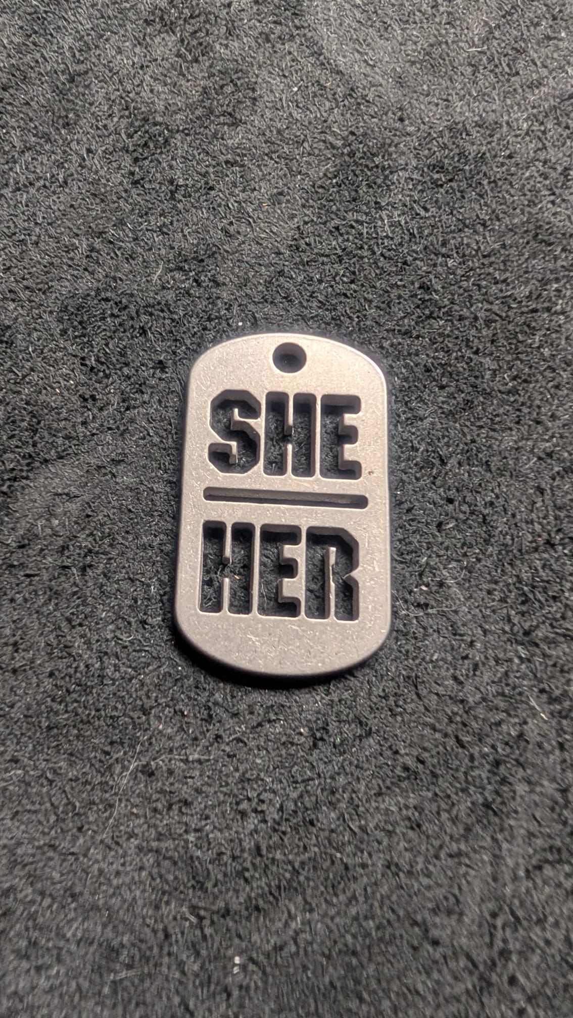 She / Her Dog Tag