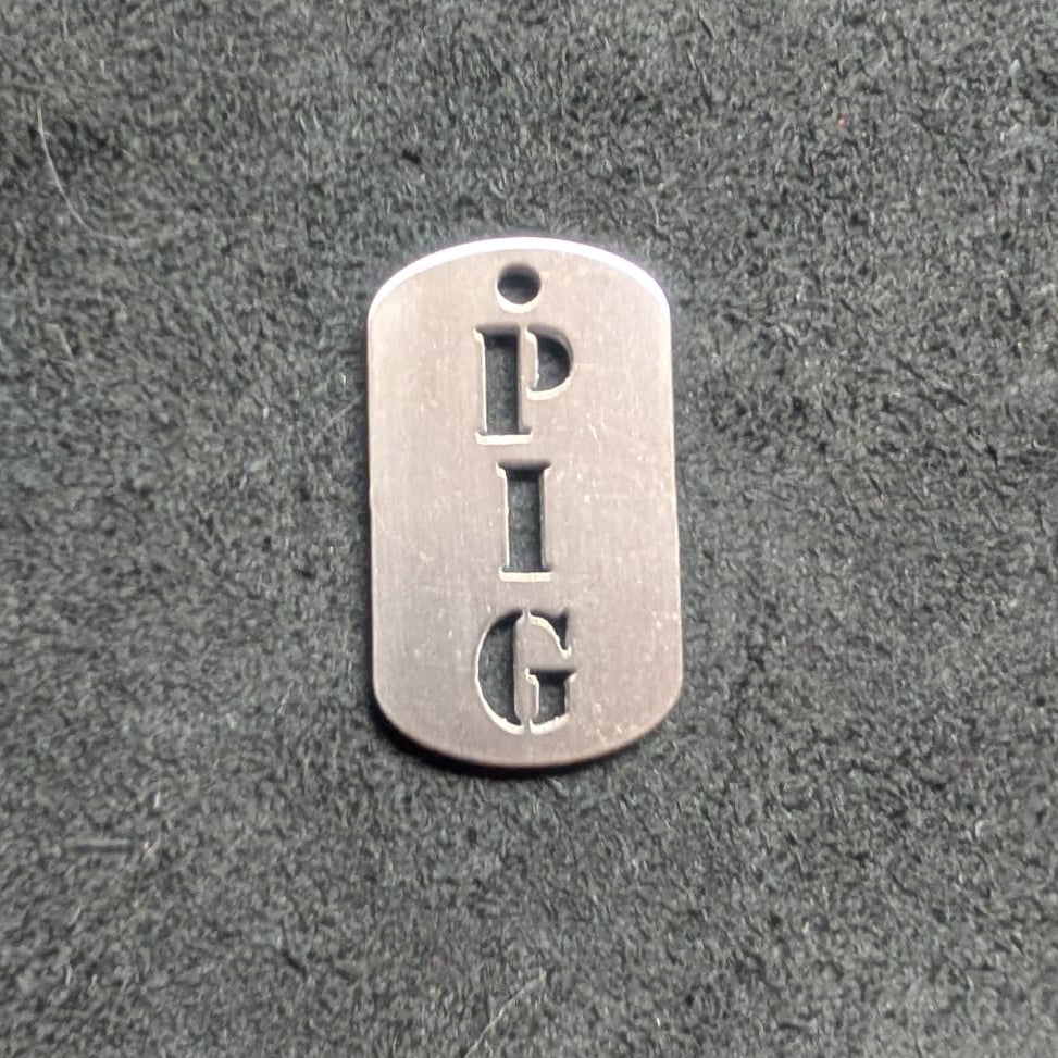 Pig Dog Tag
