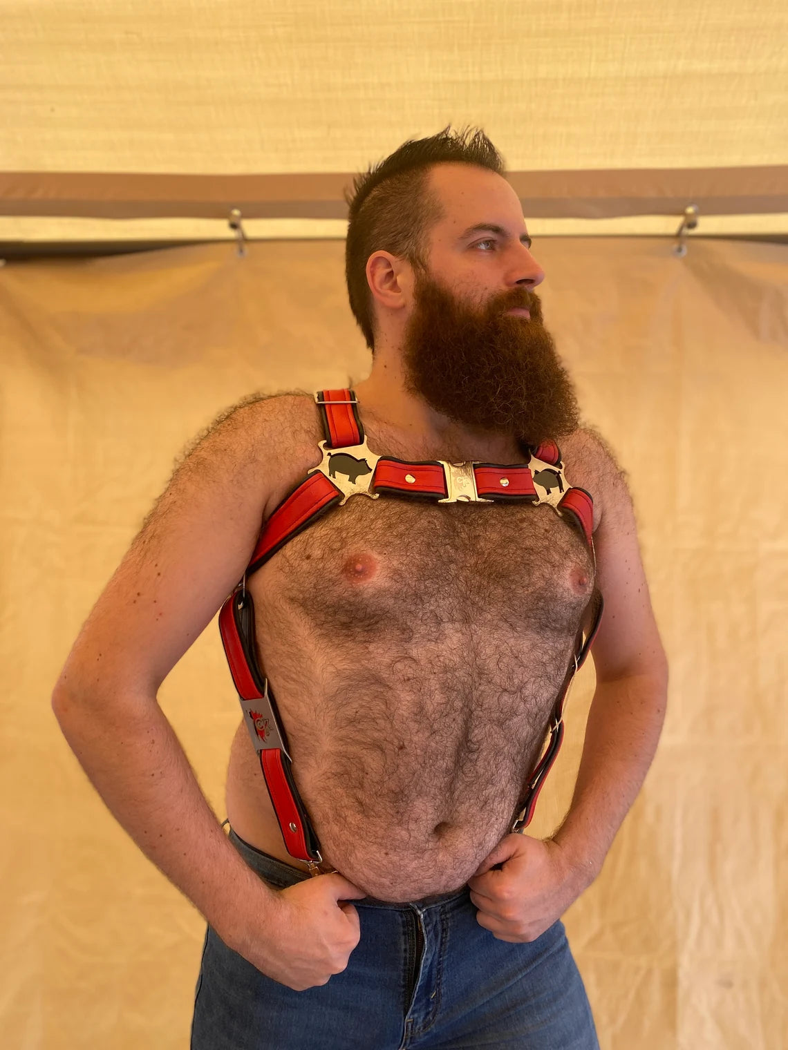 Popper Pig Themed Deluxe Bulldog Harness