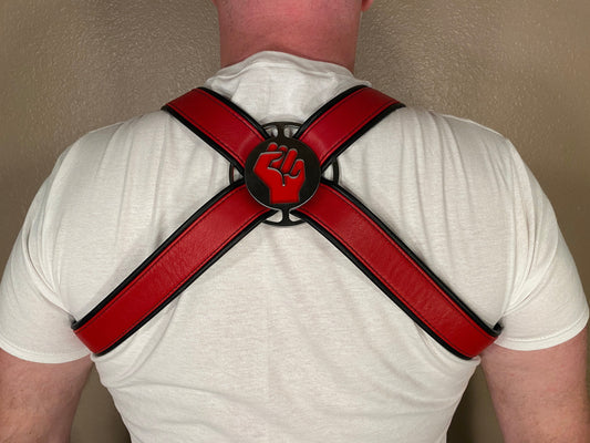 Fist Themed Bulldog Harness