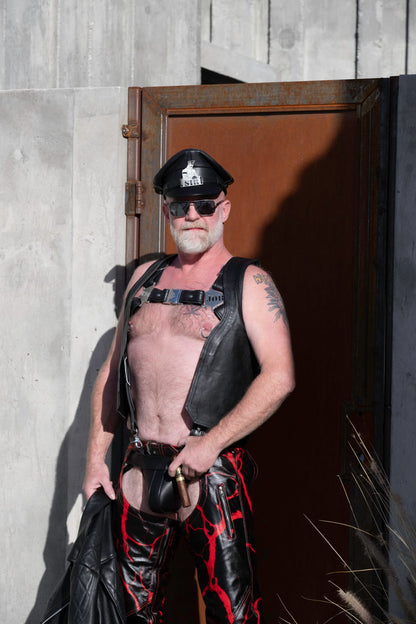 Lightning Streak Leather Chaps