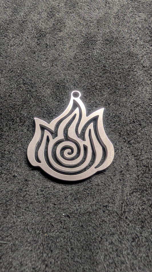 Fire Pendant Dog Tag