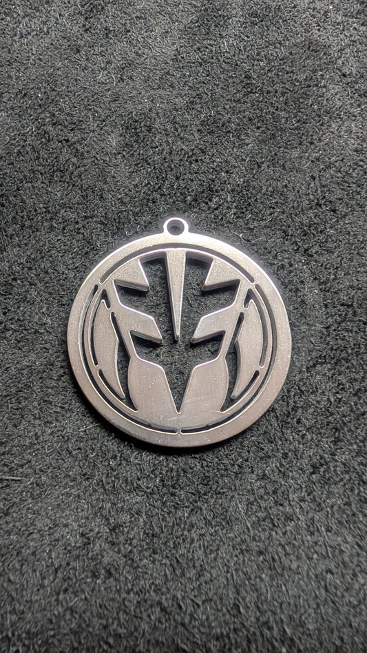 White Tiger Power Coin Pendant