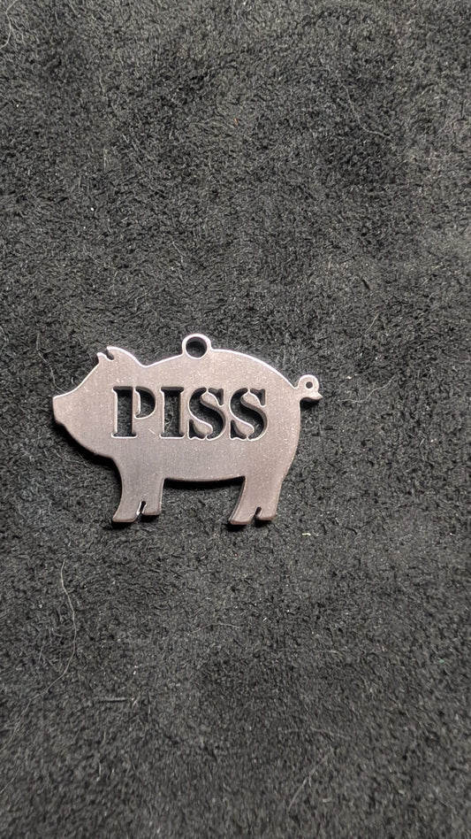 Piss Pig Dog Tag