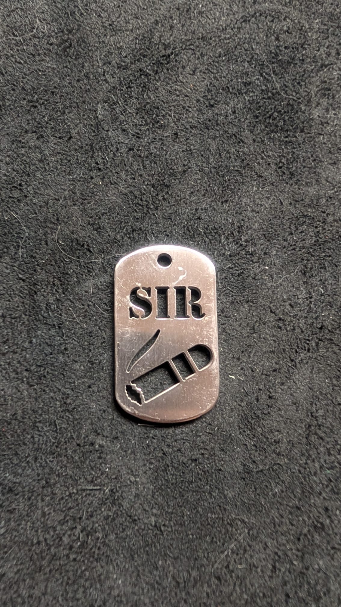 Sir (w/ Cigar) Dog Tag