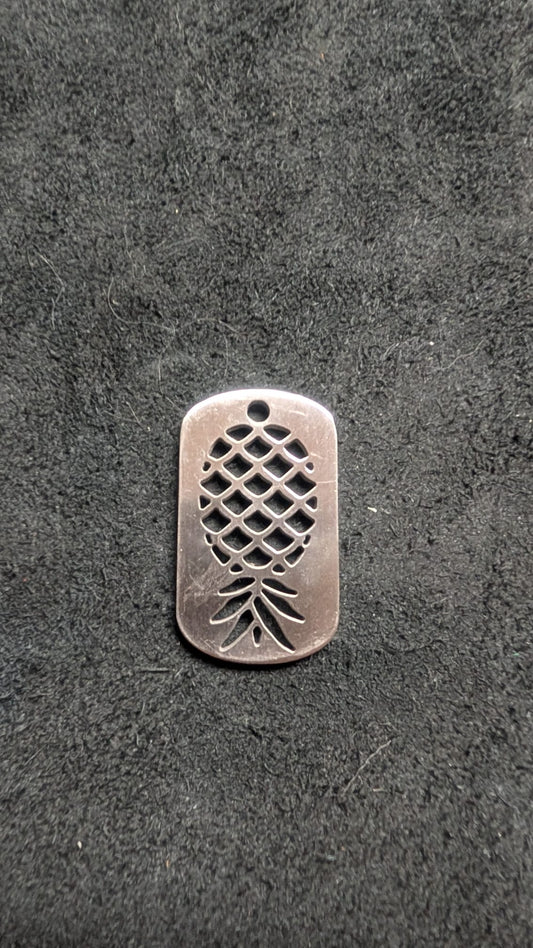 Upside Down Pineapple Dog Tag