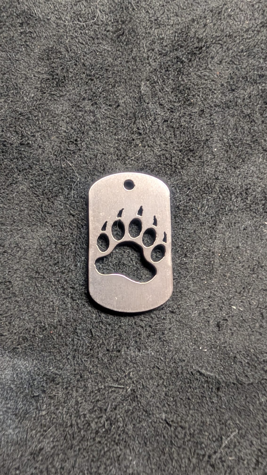 Bear Paw Dog Tag