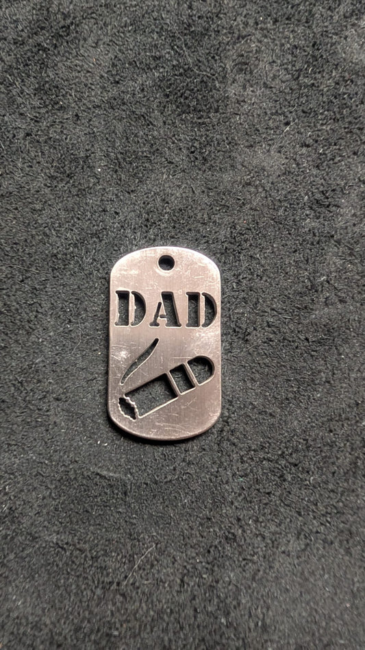 Dad (w/ Cigar) Dog Tag