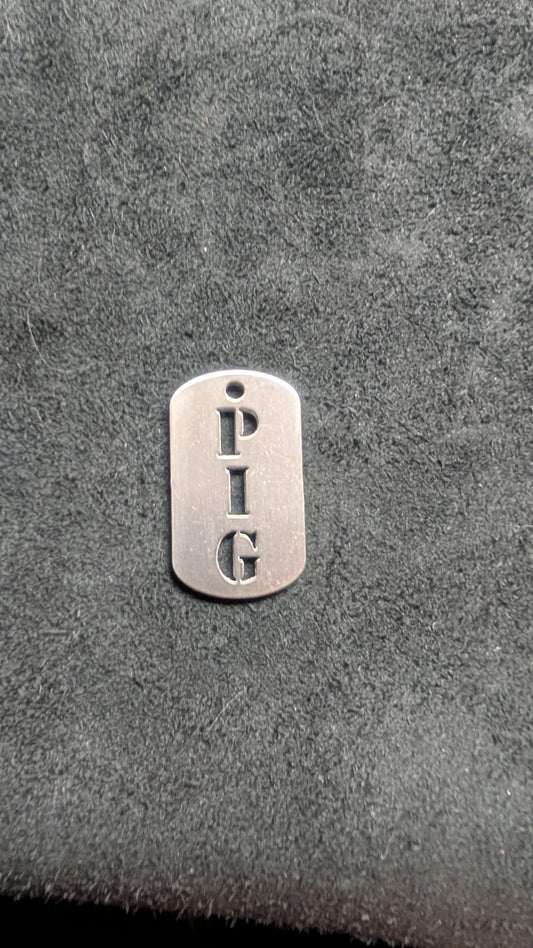 Pig Dog Tag