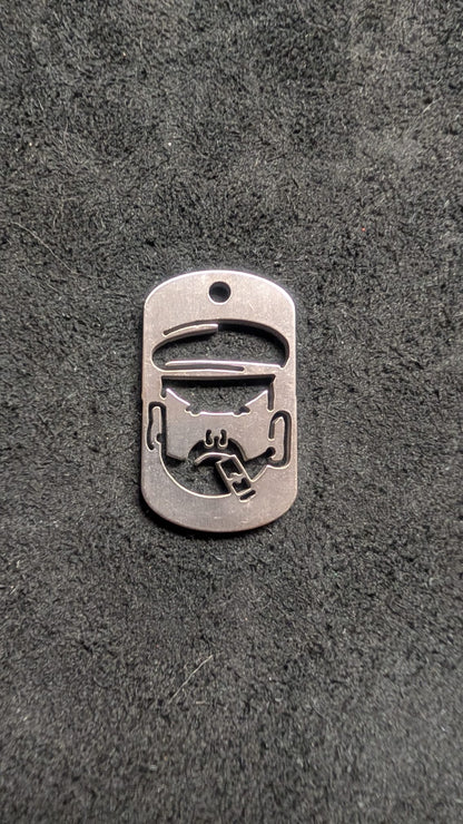 Smoking Dad Dog Tag