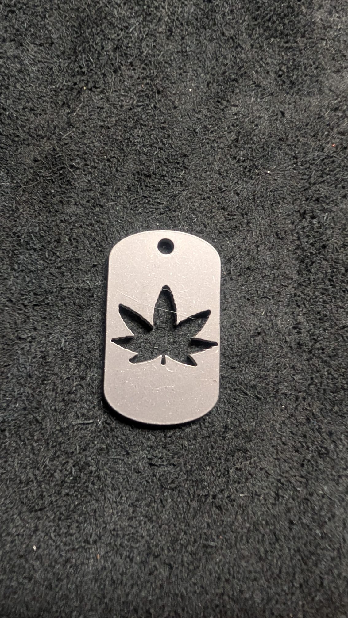 Pot Leaf Pendant Dog Tag