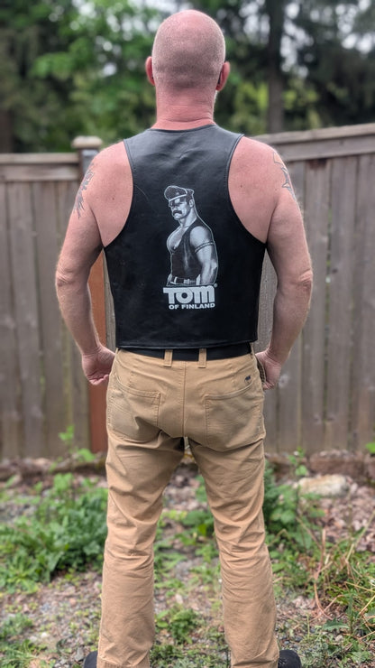 Tom of Finland x Cockeye Kink Leather Bar Vest