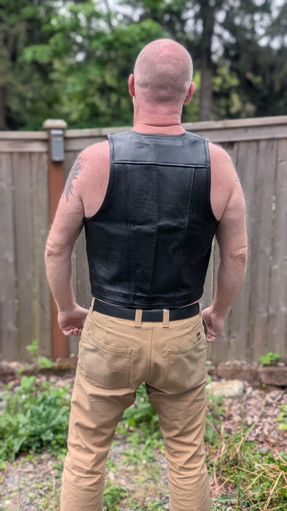 Leather Bar Vest