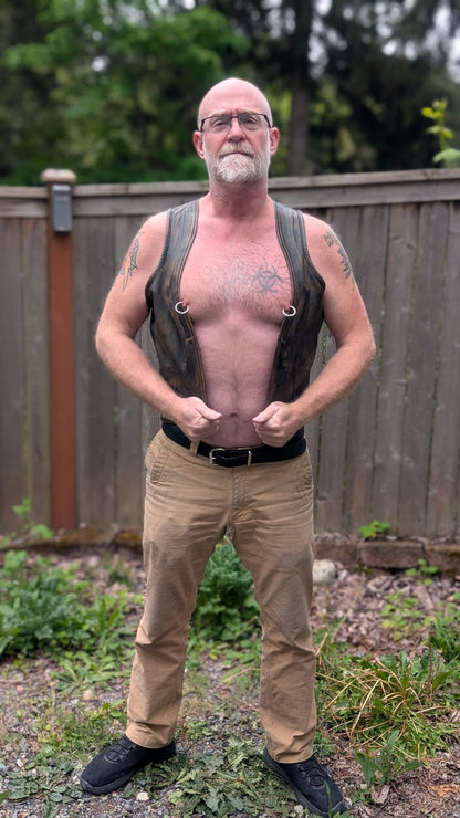 Leather Bar Vest