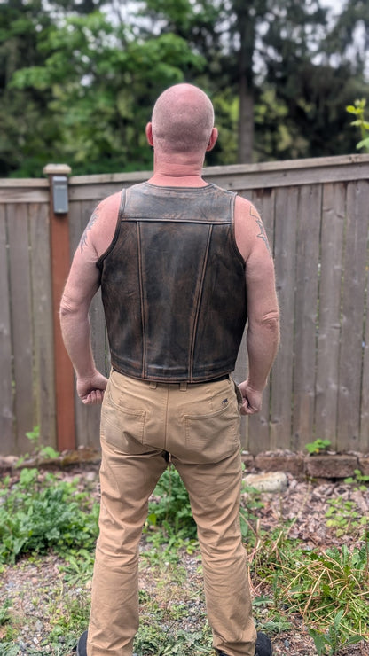 Leather Bar Vest