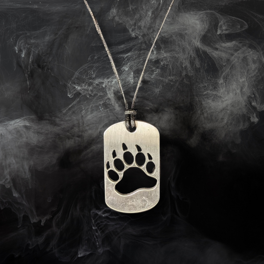 Bear Paw Dog Tag