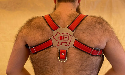 Popper Pig Themed Deluxe Bulldog Harness
