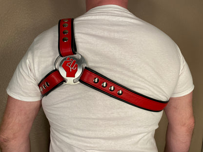Fist Themed Asymmetrical Harness