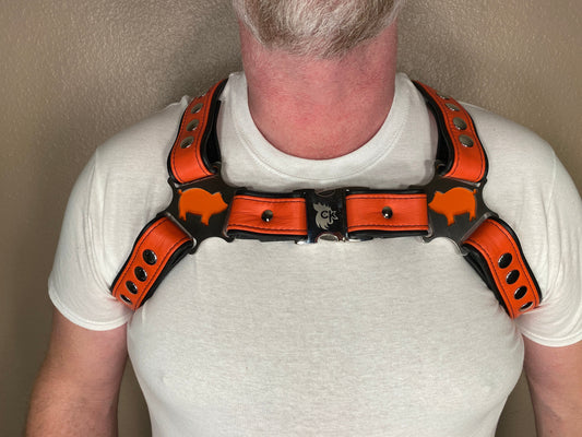Pig Themed Bulldog Harness