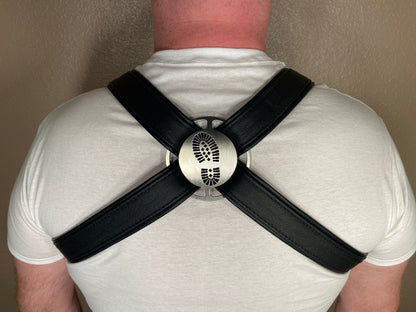 Boot Themed Bulldog Harness