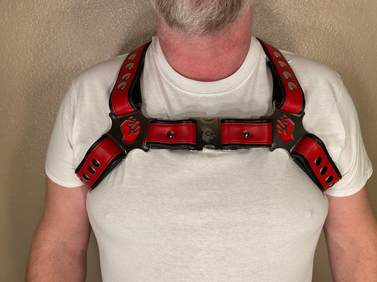 Fist Themed Bulldog Harness