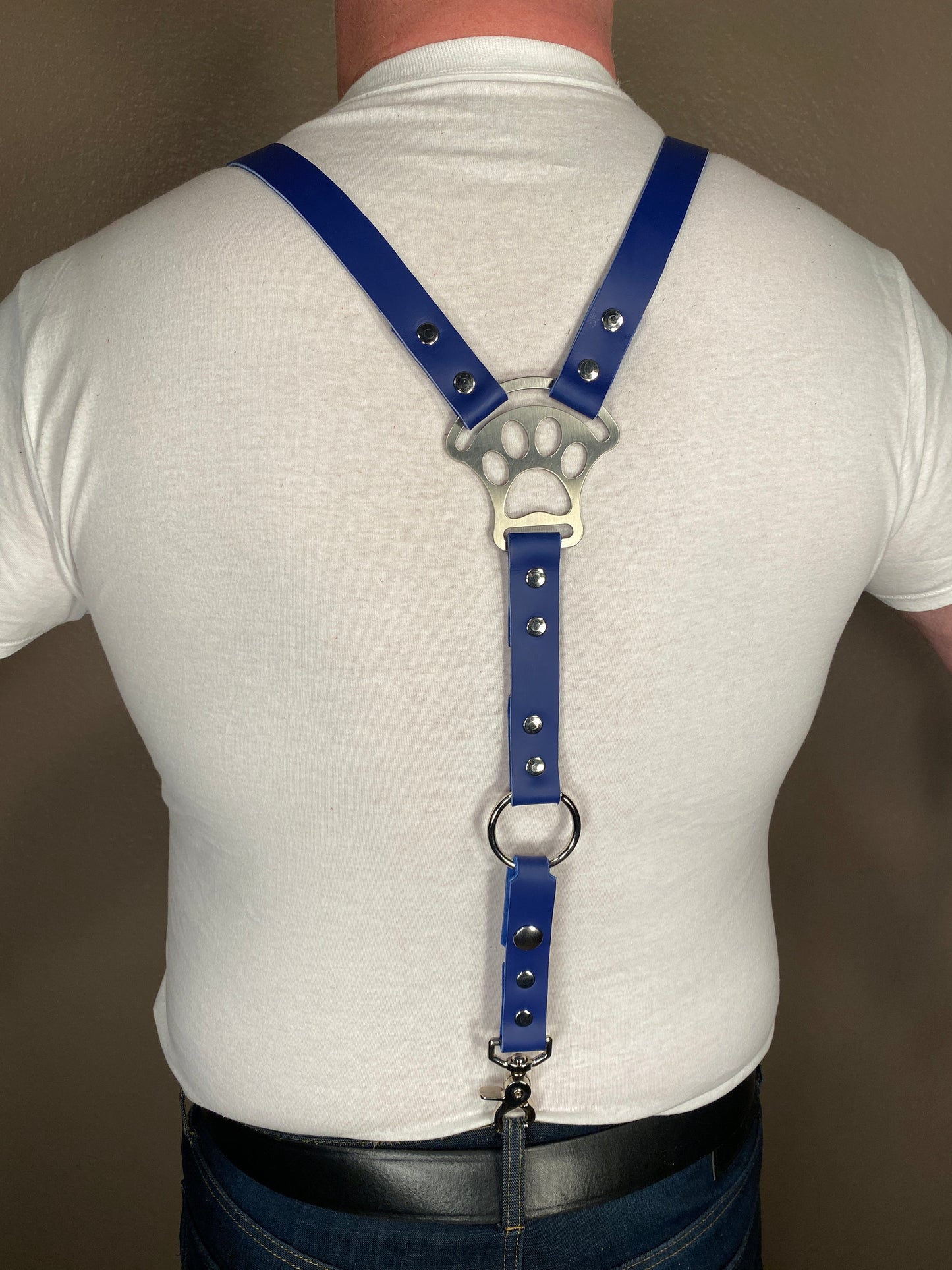 Puppy Paw Leather Suspenders
