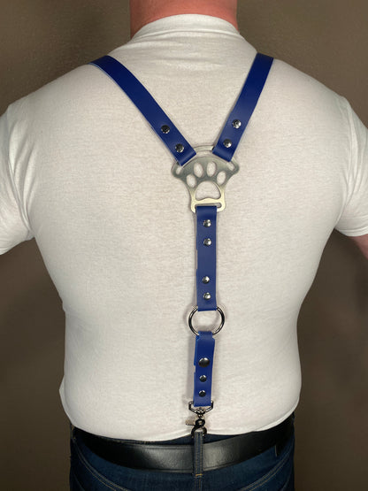 Puppy Paw Leather Suspenders