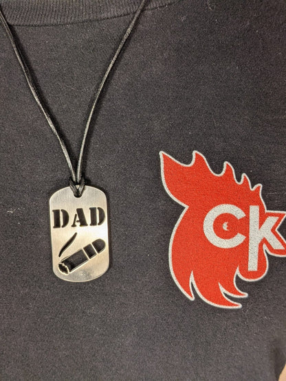 Dad (w/ Cigar) Dog Tag